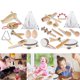 thumbnail image 1 of Muyoka 11 Uds./7 Uds. De instrumentos musicales para niños pequeños, juego de música de madera Nutural, juego de instrumentos de percusión de madera con bolsa de almacenamiento Muyoka Hogar, 1 of 7