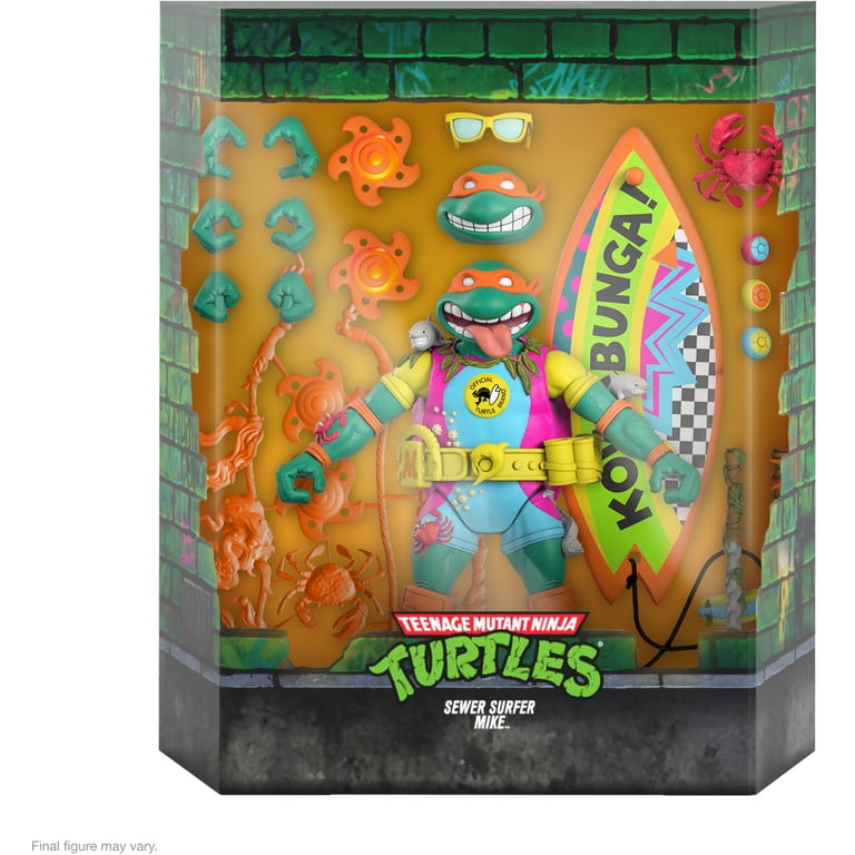 TMNT Michelangelo Ultimates Sewer Surfer Mike 7-Inch Action Figure