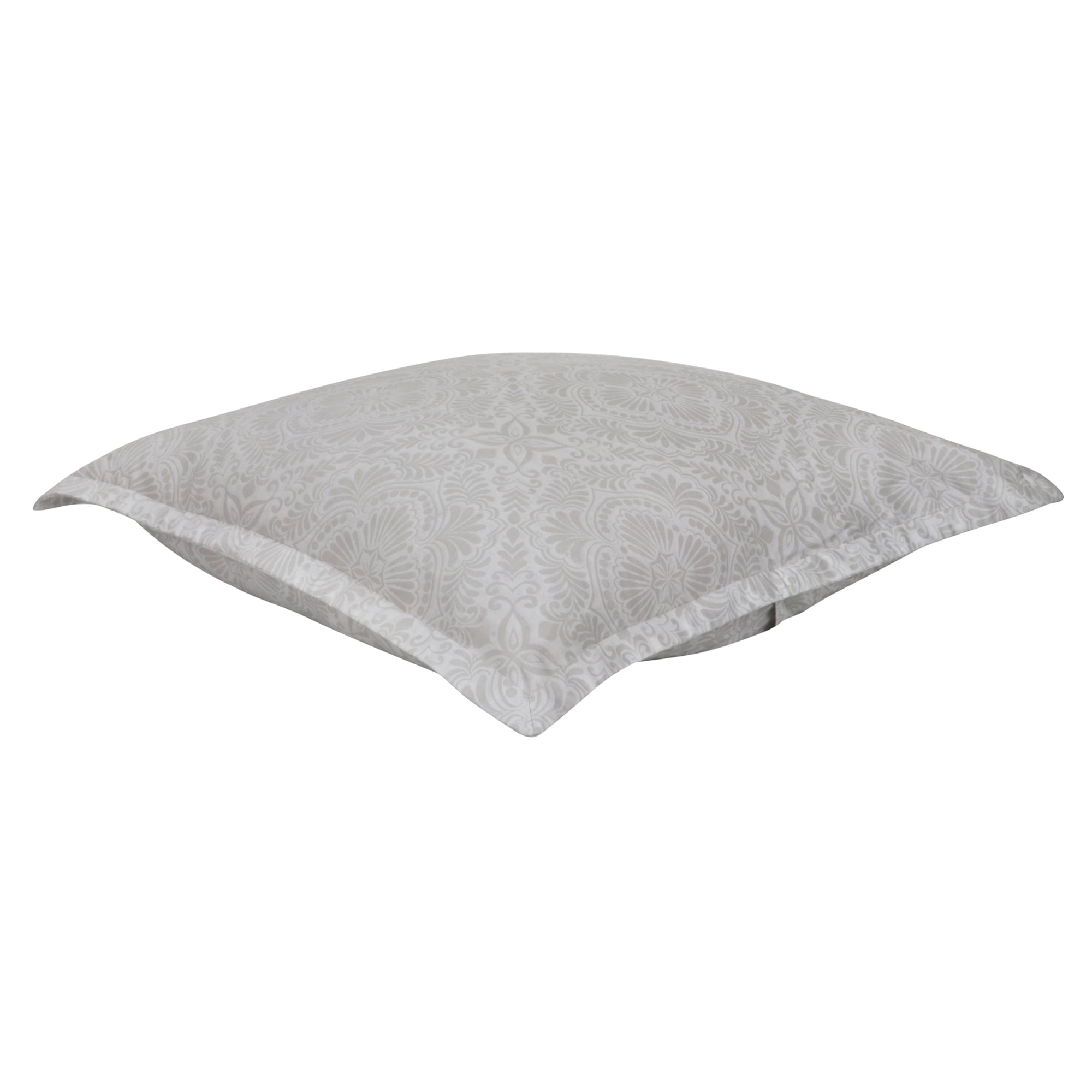 Delara GOTS Certified 100% Organic Cotton 2 Inch Flange Euro Sham Set of 2, 26"X26", Brown