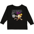 thumbnail image 3 of Inktastic Soccer Girl Girls Long Sleeve Toddler T-Shirt, 3 of 5