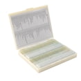 thumbnail image 1 of Biological 100PCS/Set Biological Glass Sample Prepared Basic Animal Plants Tissues Science Specimen Cover Slips Portable Educational Microscope Slides, 1 of 1