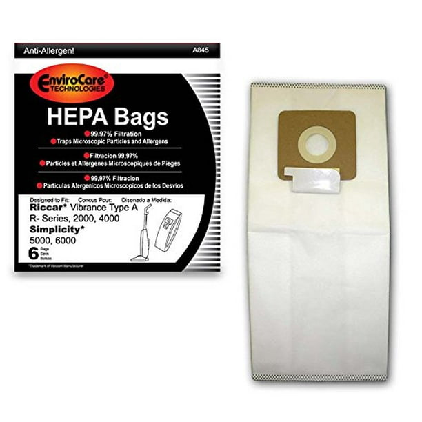 EnviroCare Replacement HEPA Filtration Vacuum Cleaner Dust Bags Made to