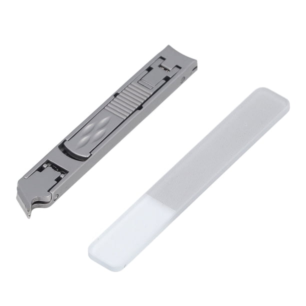 Cortauñas Ultrafino De Doble Extremo, Cortauñas Portátil De Acero Inoxidable Para Uñas De Los Pies, Para Viajes En Casa