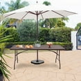thumbnail image 3 of Costway 6' Folding Table Rattan Portable Indoor Outdoor Picnic Party Dining Camping, 3 of 10