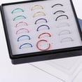 thumbnail image 6 of 18pcs Seamless Open Nose Hoop Stainless Steel Body Jewelry 22G(0.6mm), 6 of 6
