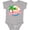 AC-Heather Grey, variant on Inktastic I Love California with Ocean and Palm Trees Boys or Girls Baby Bodysuit