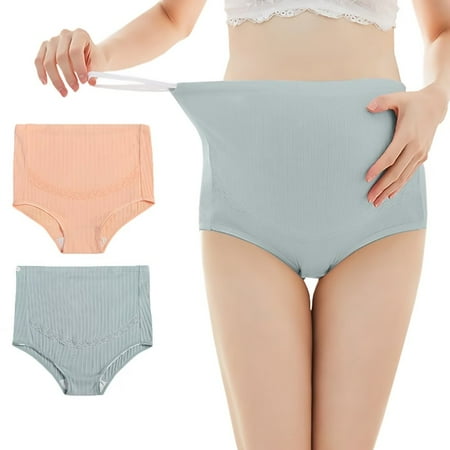 

Women s Maternity Underwear Over Bump High Cut Pregnancy Panties 2-Pack