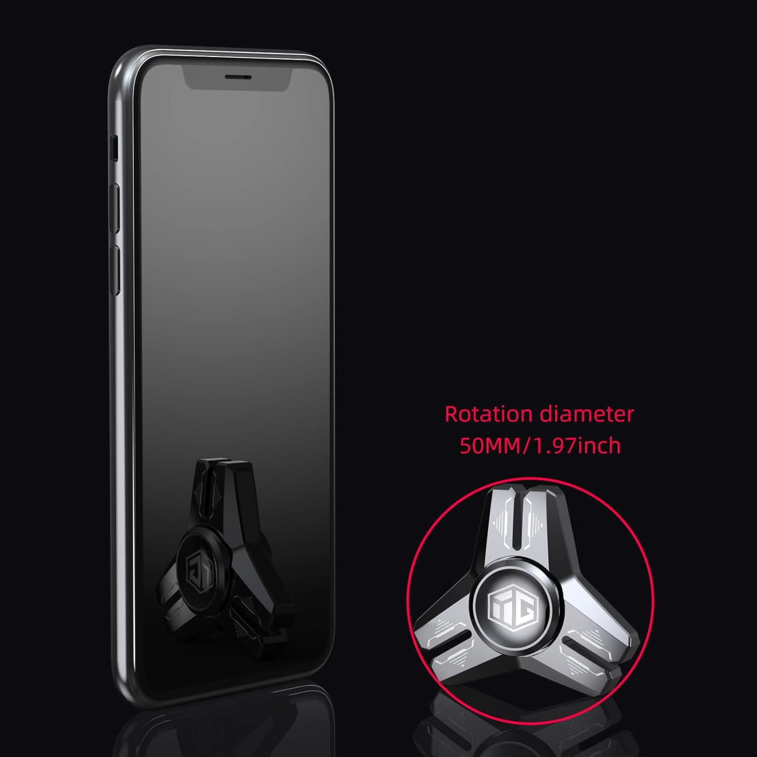 2025 latest Durable Stainless Steel Fidget Spinner - Smooth & Long Spin Times for Stress Relief, Focus, and Anxiety Reduction