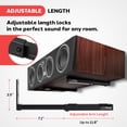 thumbnail image 3 of Soportes de Pared Ajustables para Parlantes Pyle 2 Pares - Negro, 3 of 5