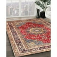 thumbnail image 2 of Ahgly Company Indoor Rectangle Traditional Fire Brick Red Medallion Area Rugs, 8' x 12', 2 of 6