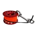 thumbnail image 1 of Carrete de Carrete de Buceo de Aleación de Aluminio Rojo con Línea de 30 M, Clip de de Perno de Extremo material acero Inoxidable Cola Carrete de dedo de buceo, 1 of 7