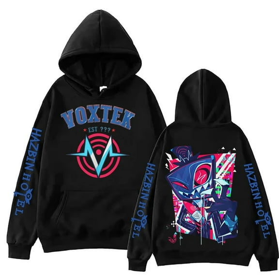 XUANXIAOJIANG Hazbin Hotel Vox Vincent Hoodie Oversized Hoodie for Men/Women - Long Sleeves, Casual & Fashionable, Comfortable Fit, Daily Wea