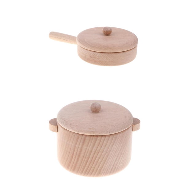 2 Piezas Exquisitas Sartén Y de Utensilios de Cocina Divertidos Kits de Cocina de Simulación