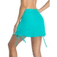 thumbnail image 6 of Attraco Womens Swimmming Skirt Drawstring Skirted Swim Shorts High Waist Tankini Bottoms, 6 of 7