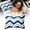 Blue, variant on Joipy Beach Chair Pillow, Outdoor Lumbar Pillows Waterproof, Pool Lounge Chair Pillows with Insert and Adjustable Elastic Stripe, 19X12 Inch Rectangle Decorative Throw Pillow