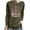 #196-Army Green, variant on Craaazy Christmas Shirts for Women Trendy Shining Christmas Tree Printed Casual Round Neck Loose Long Sleeve Womens Top Gifts for Women