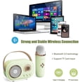 thumbnail image 3 of Máquina De Karaoke Para Niños,Altavoz Bluetooth Portátil Con Micrófono Inalámbrico,Mini Máquina De Karaoke,Ideas De Regalos Para Niñas De 10 Años,Bluetooth Portátil Habla Verde, 3 of 5