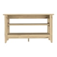 thumbnail image 2 of Light Oak Storage Bench with Four Legs / Enhance Stability, 2 of 2