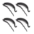 thumbnail image 1 of LEEYNEER 4Pcs Banana Clips  Hair Thick with Black Plastic  Everyday Use, 1 of 6