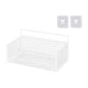 thumbnail image 4 of Organizador de pared colgante, cesta colgante de alambre, cesta de alambre de acero resistente para manualidades Blanco M con pegatina, 4 of 9