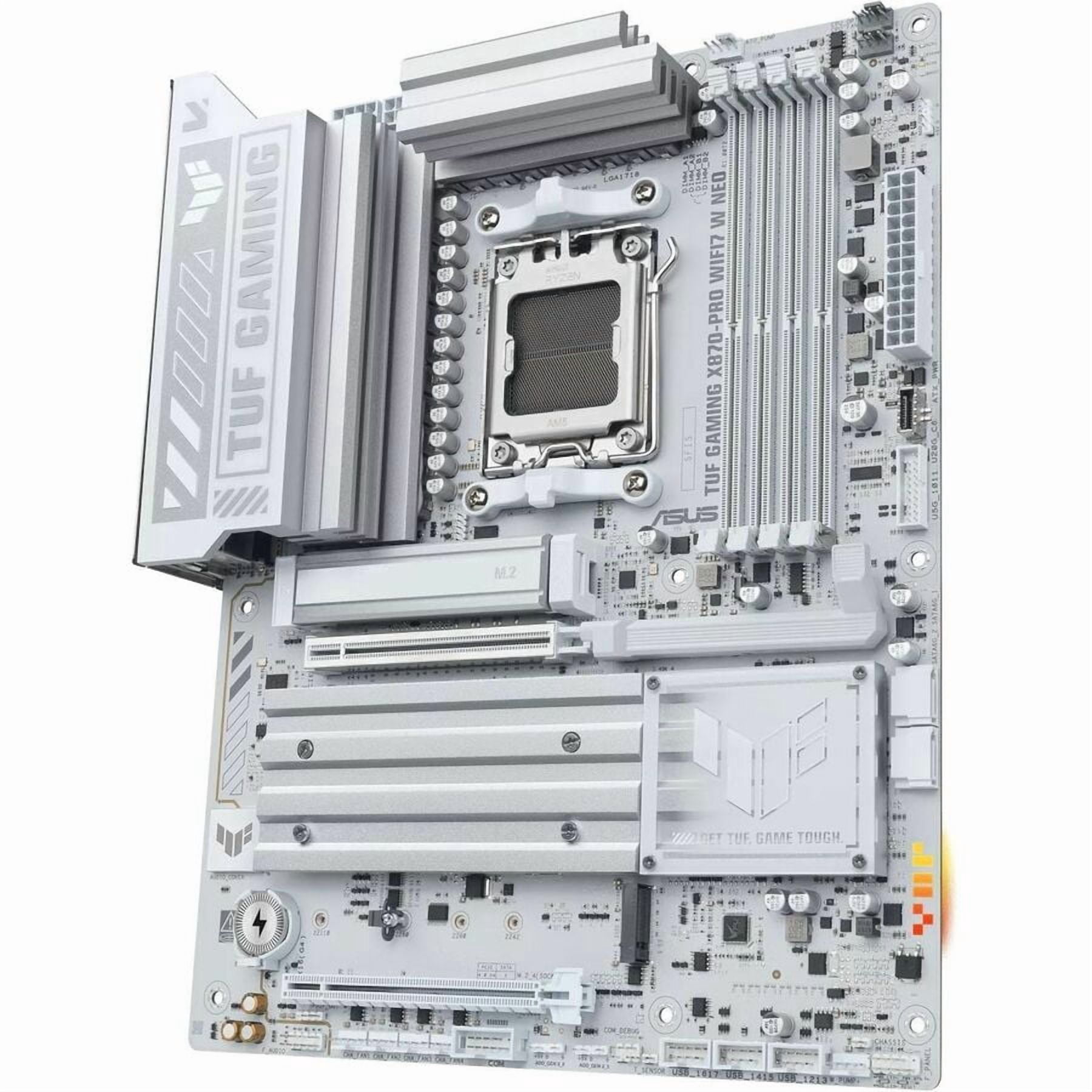 TUF X870-PRO WIFI7 W NEO Gaming Desktop Motherboard, AMD X870 Chipset, Socket AM5, ATX