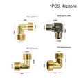 thumbnail image 2 of BTOER Air Compressor Pump Elbow Unloader Valve Thread Brass 16.5mm Male To Male Check Valve Elbow Coupler Replacement For Air Pump, 2 of 2