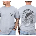 thumbnail image 2 of Fisher of Men T-Shirt – Christian Bible Verse Graphic Tee for Men, Religious Fishing Shirt, Faith-Based Gift for Dads, Husbands, Pastors, Believers, and Outdoorsmen, 2 of 6