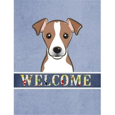 Carolines Treasures BB1446CHF Jack Russell Terrier Welcome Flag Canvas House Size