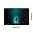 thumbnail image 4 of ZICANCN Werewolf Forest Fireflies Area Rugs Doormat , Facecloth Non-Slip Floor Mat Rug for Living Room Kitchen Sink Area Indoor Outdoor Entrance 72"x48", 4 of 9