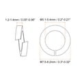 thumbnail image 2 of Unique Bargains 150 Pack Spring Lock Washer, 316 Stainless Steel M5 Split Lock Washer Assortment, 2 of 6
