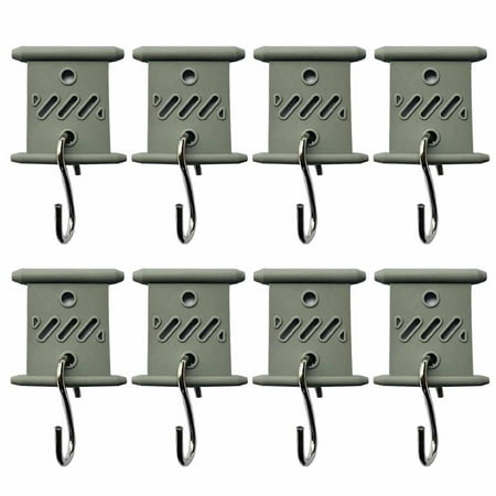 

8PCS New Silicone Camping Awning Hooks Clips RV Tent Hangers Light Hangers