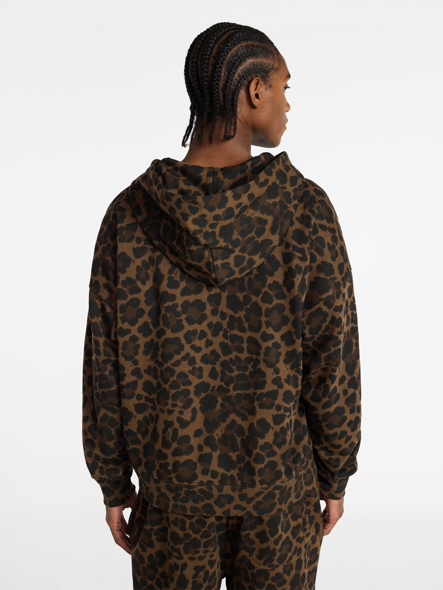 No Boundaries Zip Hoodie with Long Sleeves, Men's XS-4XLT