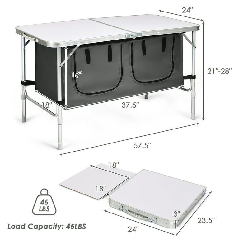 Camping Storage Organizer - Folding Cabinet - Aluminum Alloy - Oxford Cloth  - ApolloBox