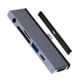 thumbnail image 1 of six en un USB , a 4K 4K Accesorios de salida Puerto USB 3.0 Adaptador multipuerto de conector de auriculares de 3.5 mm para CUTICAT Adaptador de concentrador multipuerto, 1 of 8