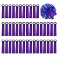 thumbnail image 1 of Uxcell 48 Pcs Etiquetas en blanco para pompones de animadoras color púrpura, 1 of 7
