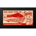 thumbnail image 2 of Retrotrans 24x14 Black Modern Framed Museum Art Print Titled - Space Rocket Patrol Car, 2 of 5