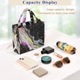 thumbnail image 5 of FORMRS Womens Corduroy Tote Bag Crossbody Shoulder Handbag with Pocket, Colorful White, 5 of 7