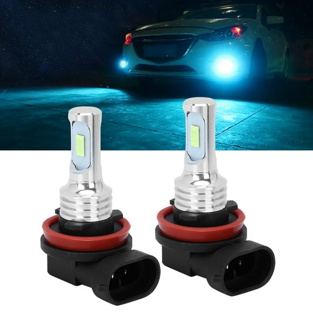 Luz antiniebla azul hielo, 2 piezas H8/H11 80W 8000K bombilla LED antiniebla luz antiniebla para coche materiales ecológicos