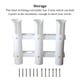 thumbnail image 5 of Soidarity Soporte de almacenamiento para caña de pescar, soporte de poste de barco portátil, soporte reutilizable, soporte de tubo de manos Pescar Blanco, 5 of 6