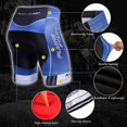 thumbnail image 4 of Hiauspor Men Padded Cycling Shorts Bike Riding Biking Bicycle Shorts Cycle Tights, 4 of 5
