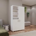 thumbnail image 2 of Ropero Closet Blanco Aldo 100x179cm Armario MDP, 2 of 9