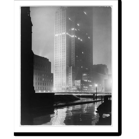 Historic Print, [Rockefeller Plaza(?), N.Y.C.], 16" x 20"