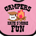 thumbnail image 4 of Inktastic Campers Have Smore Fun Boys or Girls Baby Bib, 4 of 4