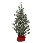 Transpac Artificial 24 in. Green Christmas Tree In Gift Bag with Berries