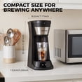 thumbnail image 6 of Kuhitley Single Serve Coffee Maker for Grounds,14oz Hot & Iced Coffee Brewer with 420ml Water Cup,700W Compact Machine with Reusable Mesh Filter,One Cup Coffee Maker for Home Countertop, 6 of 10