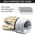 thumbnail image 7 of Cute Oven Mitts,Pioneer Flower Floral Print Pattern Oven Mitt 2-Pack Set,Kitchen Gloves for Oven,Heat Resistant Oven Mitts 7.7"x12", 7 of 7