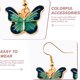 thumbnail image 3 of Pendientes de mariposa coloridos, joyas de moda y sencillas. MFZFUKR CPB-US-PSF559-6, 3 of 5