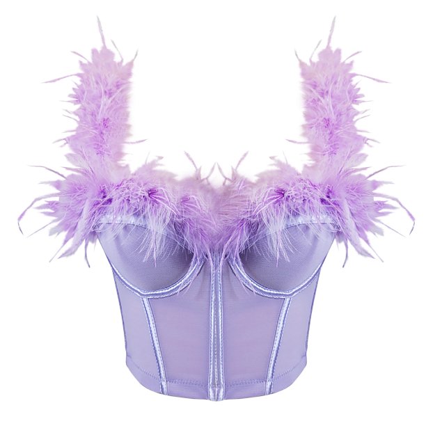 Sujetador moldeador de cintura para mujer con diseño de espiga de plumas y banda para el pecho y la cintura.