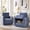 Classics Blue, variant on Ebello Swivel Accent Chair with Hidden Storage - Fully Assembled, Plush Fabric Upholstered Single Sofa ,Armchair for Living Room, Reading, Blue (1-Pack)