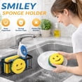 thumbnail image 2 of Kitchen Sink Sponge Holder – Metal Sink Caddy Organizer with Suction Cup, Rustproof Countertop Sink Organizer for Sponge, Soap & Brush – Includes 2 Sponges, 2 of 12